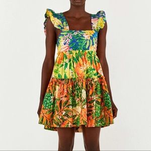 Farm Rio Caipirinha Tiered Mini Dress